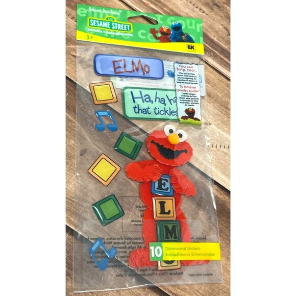 JOLEE'S BOUTIQUE SESAME STREET SSJB03 THAT TICKLES ELMO DIMENSIONAL STICKERS - Picture 1 of 3